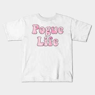 Tie Dye Pink Pogue Life Kids T-Shirt